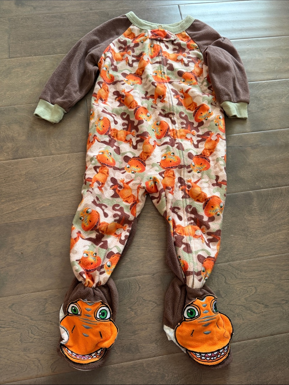 Vintage Dinosaur Train One-Piece Footed Pajamas
